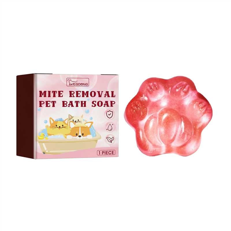 Pet Soap Relieves Itchy Skin For Cats And Dogs, Soft Hair Care, Pet Anti-mite Cleaning Soap