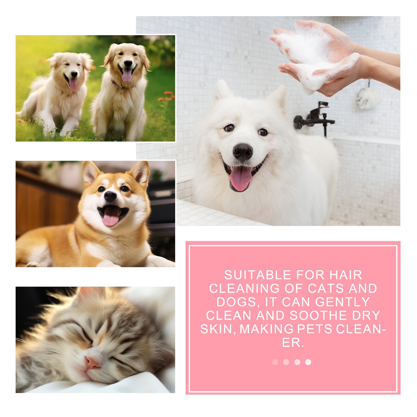 Pet Soap Relieves Itchy Skin For Cats And Dogs, Soft Hair Care, Pet Anti-mite Cleaning Soap