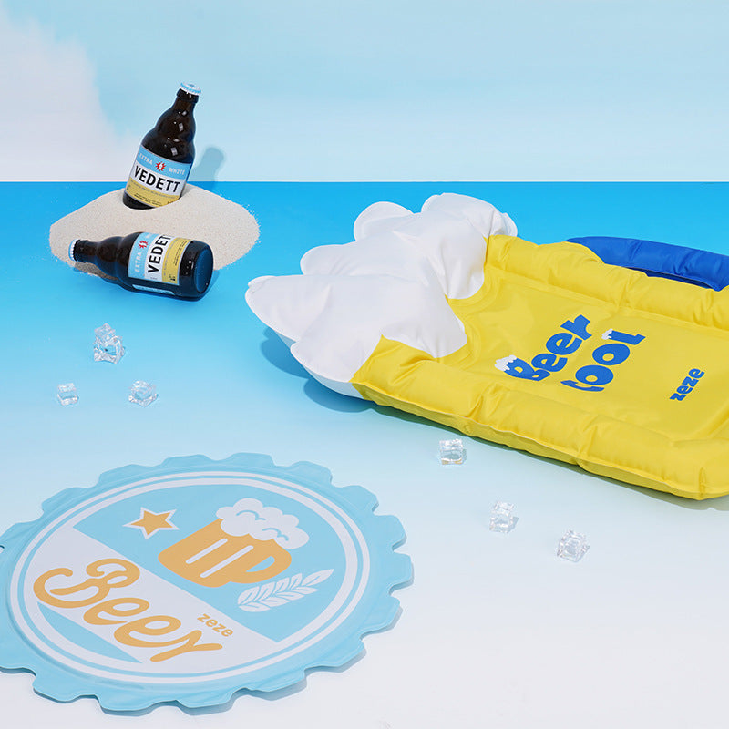 Beer Pet Ice Pad Dog Cooling Pad Summer Cooling Cat Sleeping Mat Pad Ice Bed Sleeping Pad